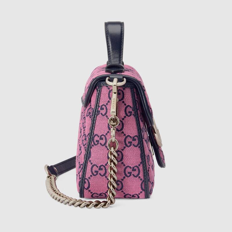 Gucci GG Marmont Mini Top Handle Bag Shoulder Bag 583571 Purple